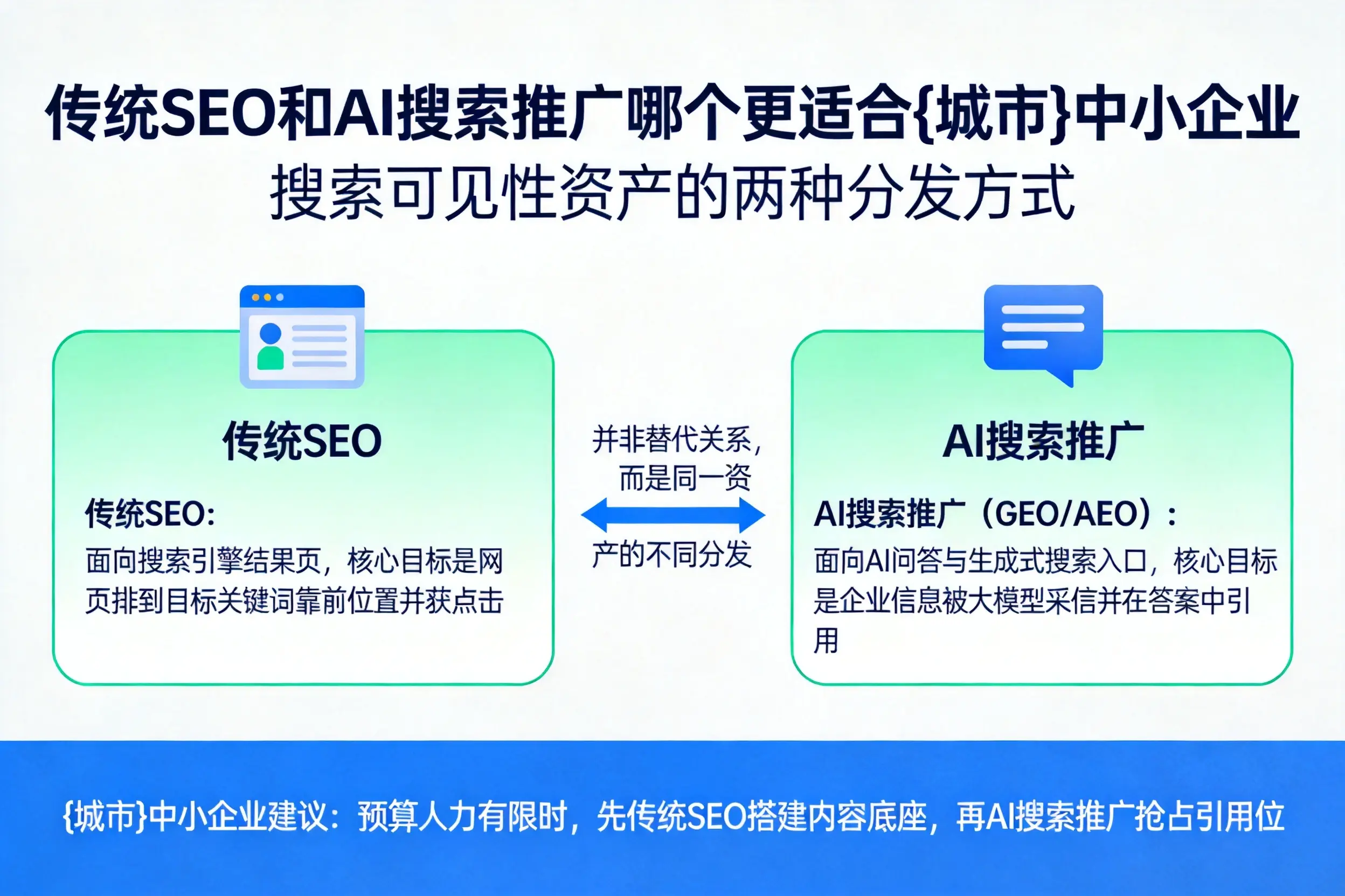 传统SEO和AI搜索推广哪个更适合昌江中小企业