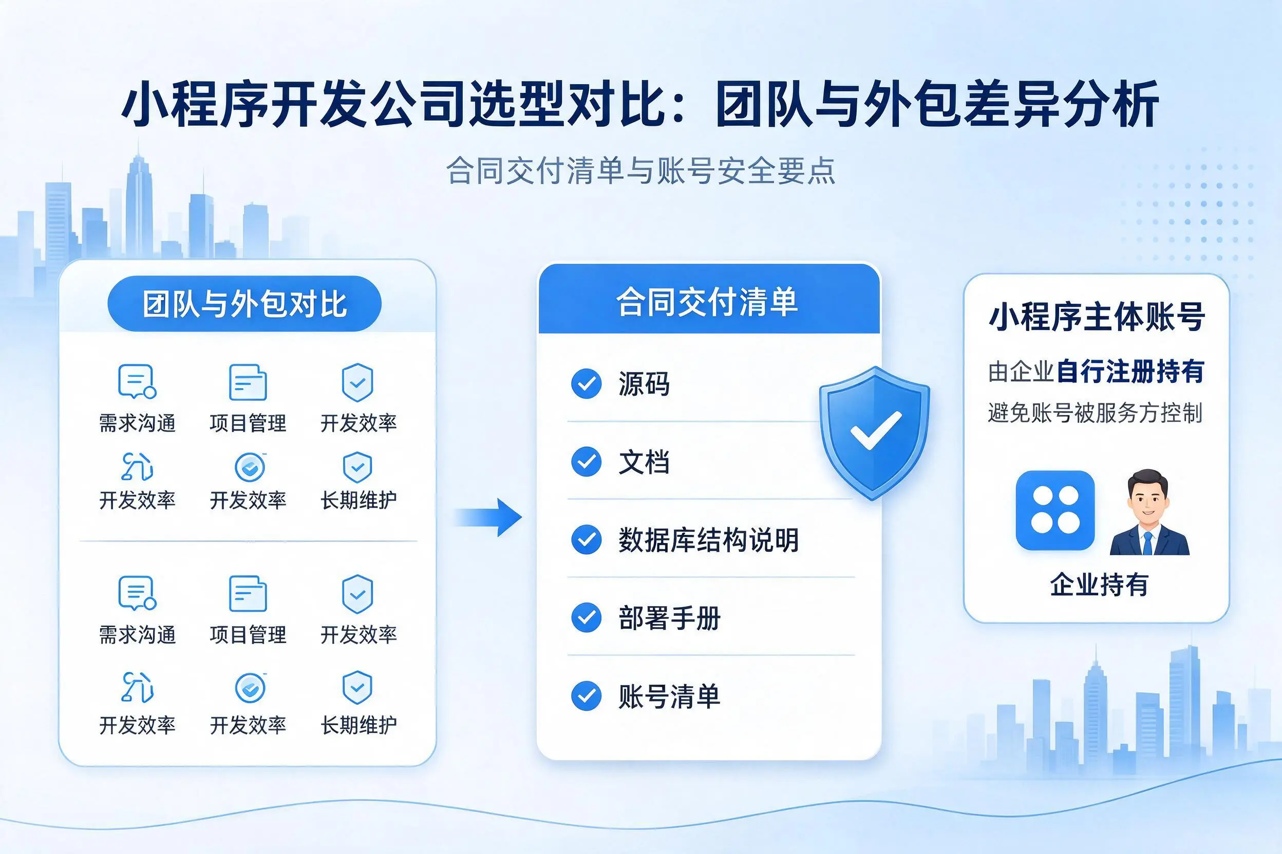 昌江小程序开发公司选型对比：团队与外包差异分析