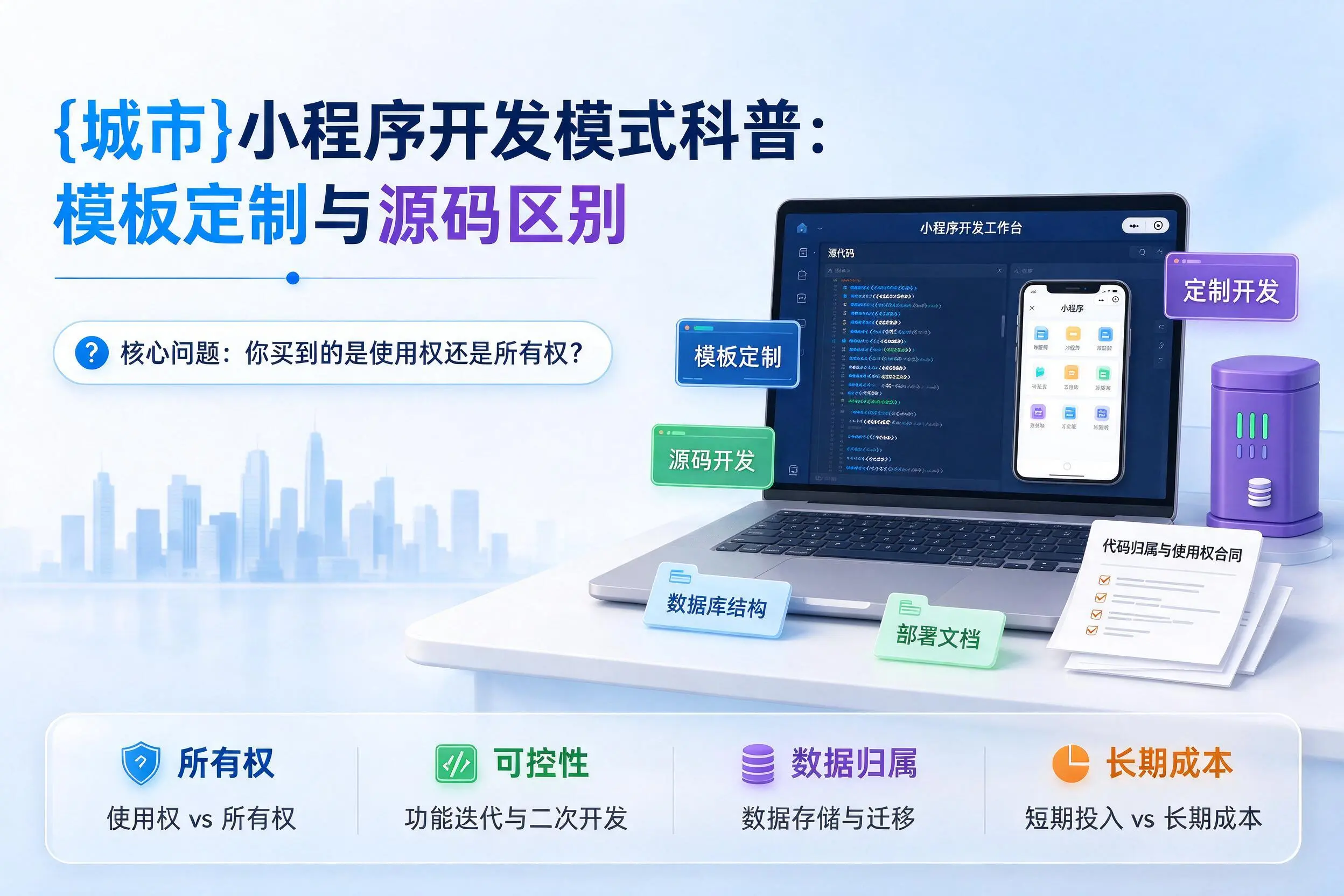 昌江小程序开发模式科普：模板定制与源码区别