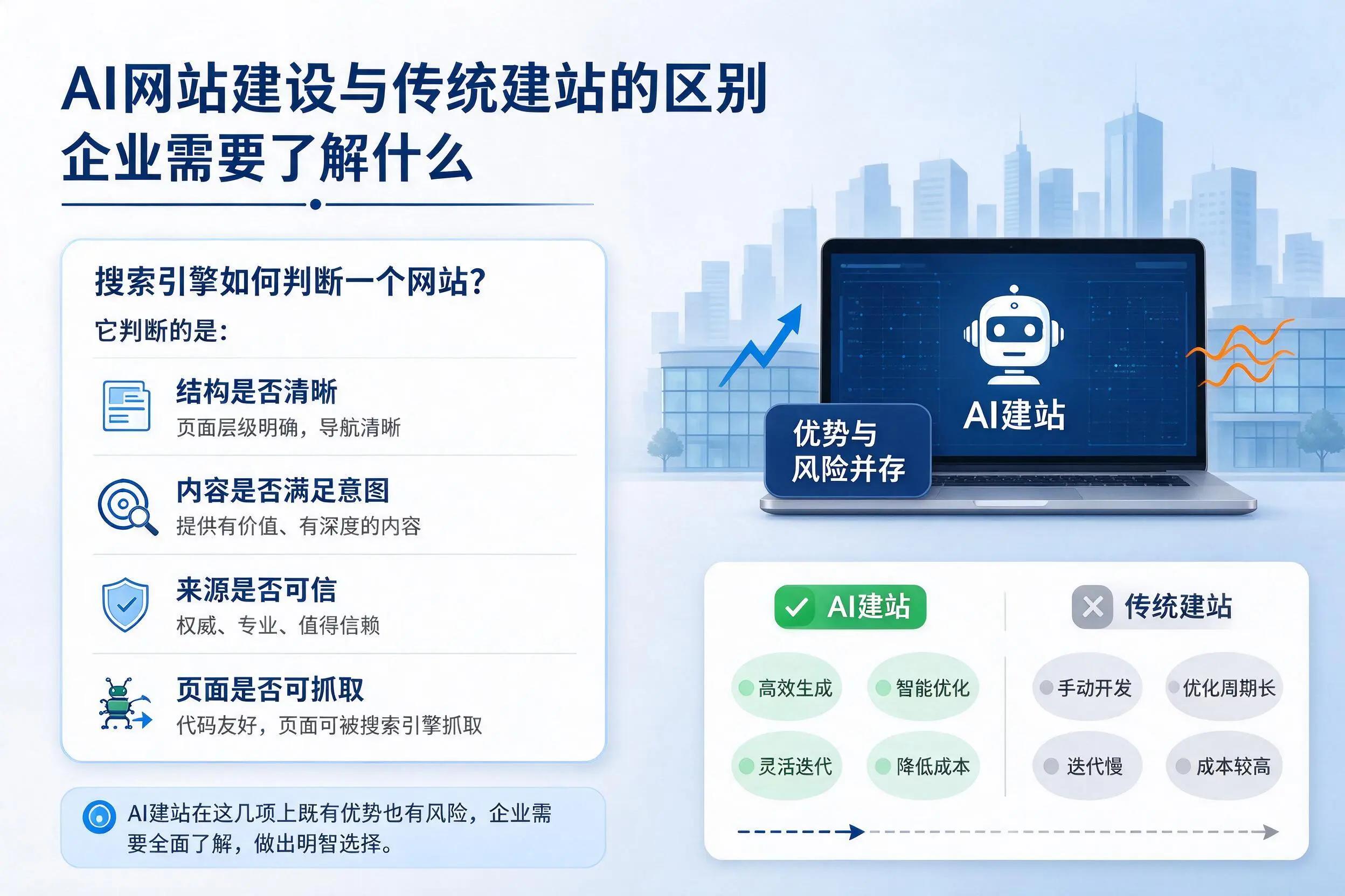 AI网站建设与传统建站的区别，昌江企业需要了解什么