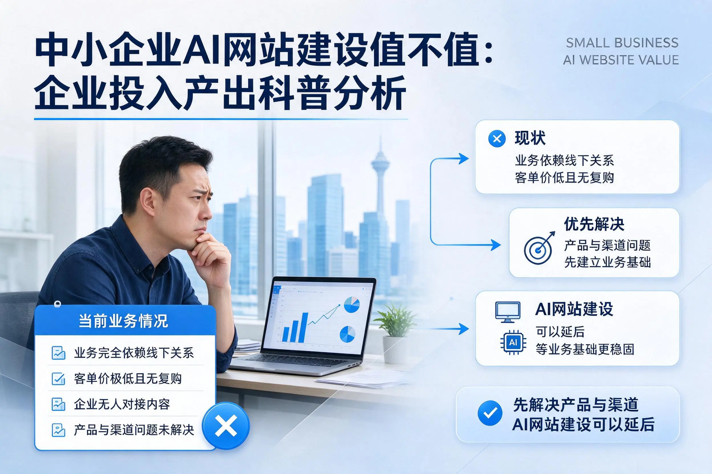 中小企业AI网站建设值不值：昌江企业投入产出科普分析