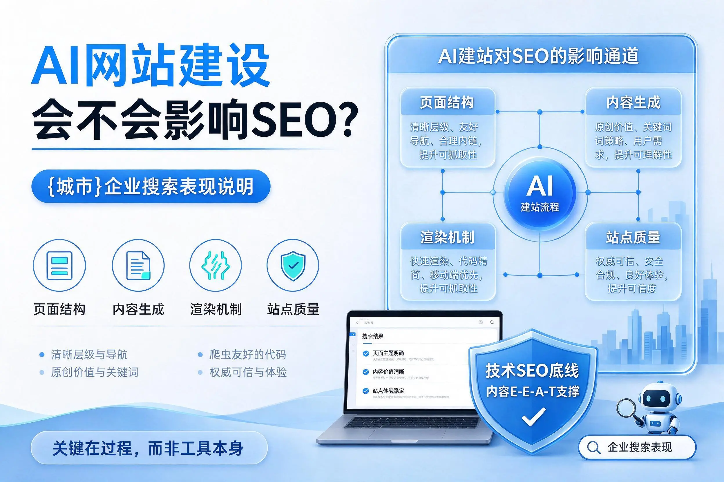 AI网站建设会不会影响SEO？昌江企业搜索表现说明