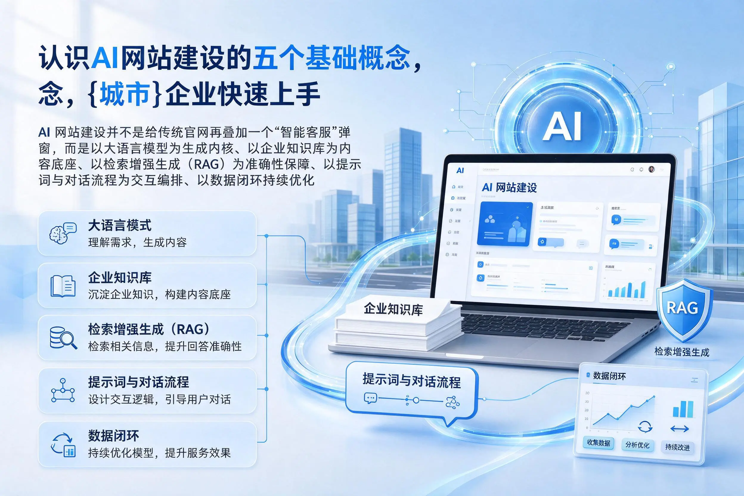 认识AI网站建设的五个基础概念，昌江企业快速上手